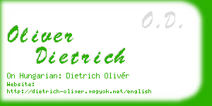 oliver dietrich business card